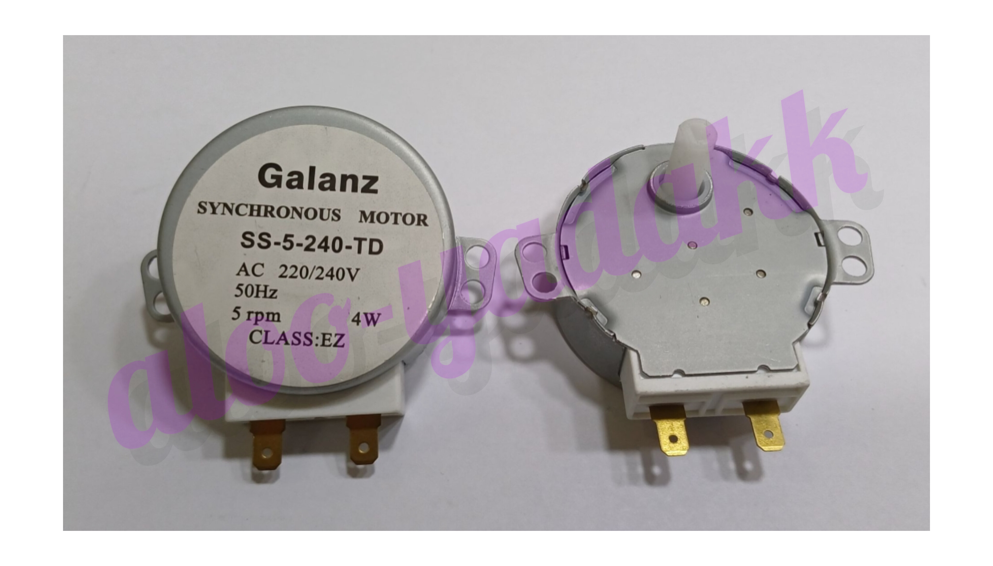 موتور گردان مایکروویو AC 220V شفت بلند مارکGalanz| موتور سینی گردان وارداتی درجه یک