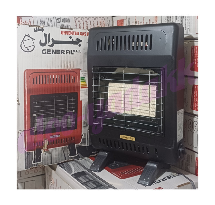 بخاری گازی سفالی بدون دودکش JENERAL MALL | گارانتی ۲ ساله